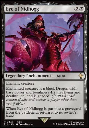 (044) Magic The Gathering Commander: Magic: The Gathering - FINAL FANTASY: Collector's Edition Single: Eye of Nidhogg Holo Rare