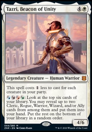 (044/280) Magic The Gathering Zendikar Rising Single: Tazri, Beacon of Unity Mythic