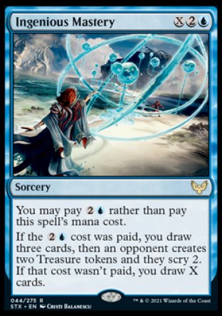 (044) Magic The Gathering Strixhaven: School of Mages Single: Ingenious Mastery Holo Rare