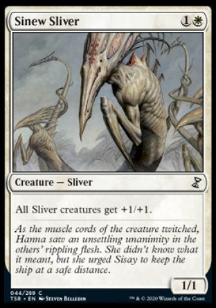 (044/289) Magic The Gathering Time Spiral Remastered Single: Sinew Sliver Holo Common