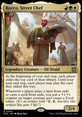 (044) Magic The Gathering March of the Machine: The Aftermath Single: Rocco, Street Chef Holo Rare