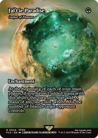 (044) Magic The Gathering Magic: The Gathering - FINAL FANTASY Through the Ages Single: Carpet of Flowers Holo Rare