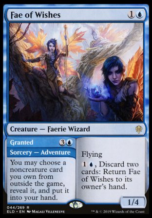 (044/269) Magic The Gathering Throne of Eldraine Single: Fae of Wishes // Granted Holo Rare