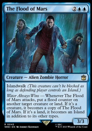 (045) Magic The Gathering Universes Beyond: Doctor Who Single: The Flood of Mars Holo Rare