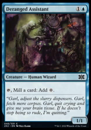 (045) Magic The Gathering Double Masters 2022 Single: Deranged Assistant Holo Common