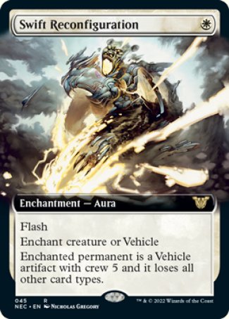 (045) Magic The Gathering Commander: Kamigawa: Neon Dynasty Single: Swift Reconfiguration (V.2) Rare