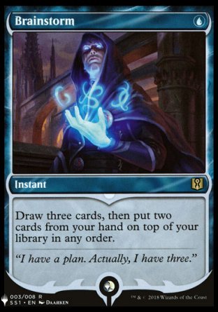 (003) Magic The Gathering The List Single: Brainstorm Rare