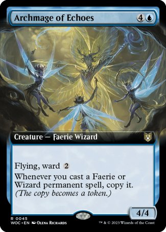 (045) Magic The Gathering Commander: Wilds of Eldraine: Extras Single: Archmage of Echoes Rare