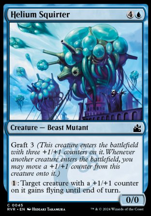 (045) Magic The Gathering Ravnica Remastered Single: Helium Squirter Holo Common
