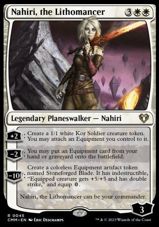 (045) Magic The Gathering Commander Masters Single: Nahiri, the Lithomancer Holo Rare