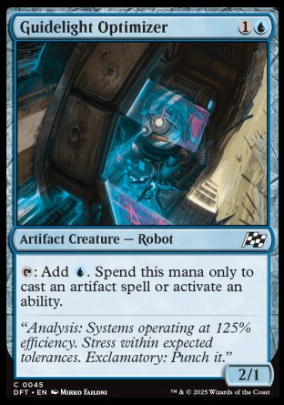 (045) Magic The Gathering Aetherdrift Single: Guidelight Optimizer Holo Common
