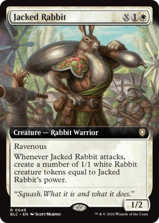 (045) Magic The Gathering Commander: Bloomburrow: Extras Single: Jacked Rabbit Rare