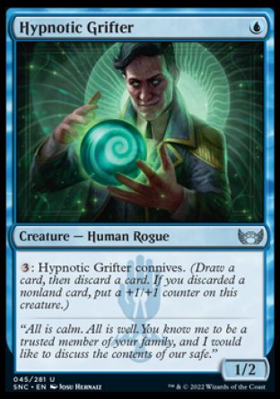 (045) Magic The Gathering Streets of New Capenna Single: Hypnotic Grifter Holo Uncommon