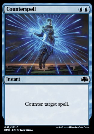 (045) Magic The Gathering Dominaria Remastered Single: Counterspell Holo Common