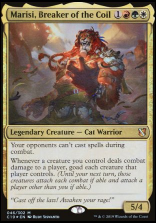 (046) Magic The Gathering Commander 2019 Single: Marisi, Breaker of the Coil Mythic