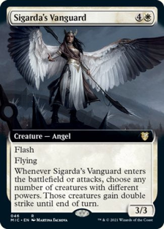 (046) Magic The Gathering Commander: Innistrad: Midnight Hunt Single: Sigarda's Vanguard (V.2) Rare