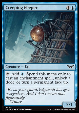 (046) Magic The Gathering Duskmourn: House of Horror Single: Creeping Peeper Common