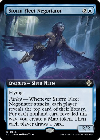 (046) Magic The Gathering Commander: The Lost Caverns of Ixalan: Extras Single: Storm Fleet Negotiator Rare