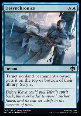 (046) Magic The Gathering The Brothers' War Single: Desynchronize Holo Common