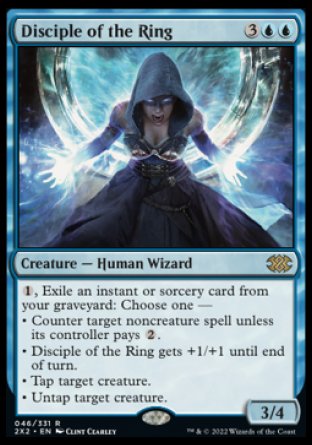 (046) Magic The Gathering Double Masters 2022 Single: Disciple of the Ring Holo Rare