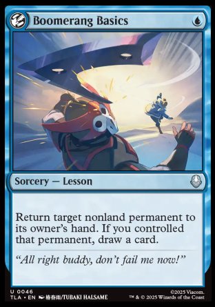 (046) Magic The Gathering Magic: The Gathering | Avatar: The Last Airbender Single: Boomerang Basics Uncommon