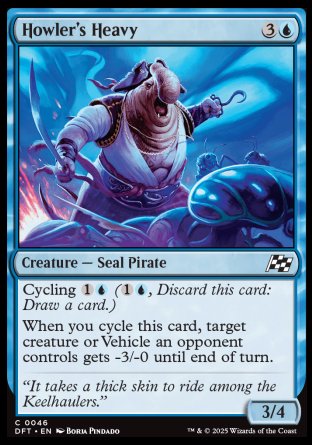 (046) Magic The Gathering Aetherdrift Single: Howler's Heavy Holo Common