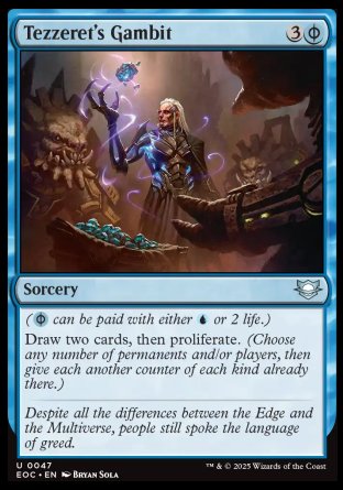 (047) Magic The Gathering Commander: Edge of Eternities Single: Tezzeret's Gambit Uncommon
