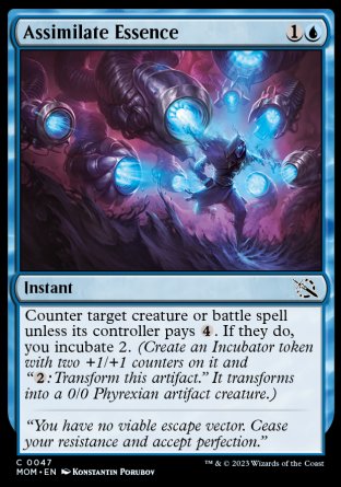 (047) Magic The Gathering March of the Machine Single: Assimilate Essence Holo Common