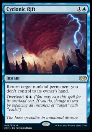 (047/332) Magic The Gathering Double Masters Single: Cyclonic Rift Rare
