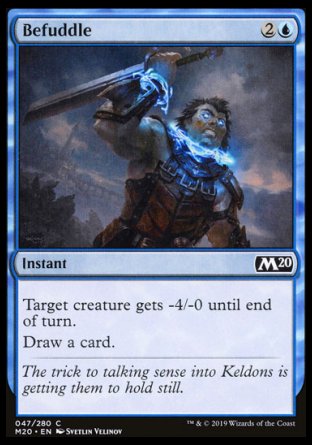 (047/280) Magic The Gathering Core 2020 Single: Befuddle Holo Common