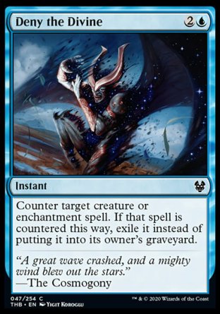 (047/254) Magic The Gathering Theros Beyond Death Single: Deny the Divine Holo Common