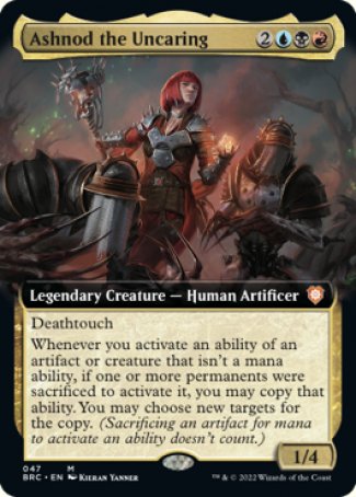 (047) Magic The Gathering Commander: The Brothers' War: Extras Single: Ashnod the Uncaring Holo Mythic