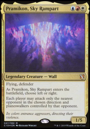 (047) Magic The Gathering Commander 2019 Single: Pramikon, Sky Rampart Holo Mythic