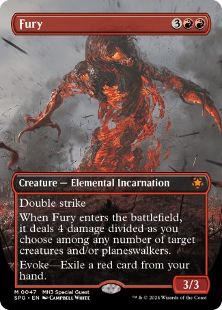 (047) Magic The Gathering Special Guests Single: Fury Holo Mythic
