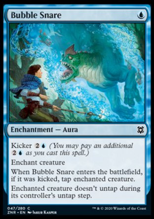 (047/280) Magic The Gathering Zendikar Rising Single: Bubble Snare Holo Common