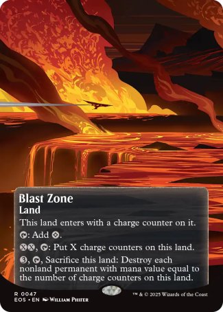 (047) Magic The Gathering Stellar Sights Single: Blast Zone (V.2) Rare