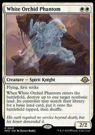 (047) Magic The Gathering Modern Horizons 3 Single: White Orchid Phantom Holo Rare