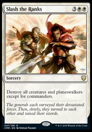 (047/361) Magic The Gathering Commander Legends Single: Slash the Ranks Holo Rare