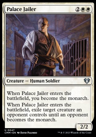 (047) Magic The Gathering Commander Masters Single: Palace Jailer Holo Uncommon