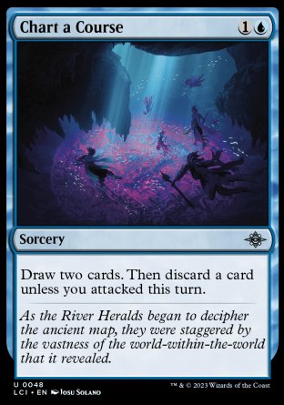 (048) Magic The Gathering The Lost Caverns of Ixalan Single: Chart a Course Holo Uncommon