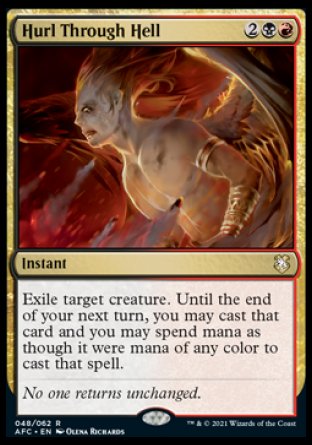 (048) Magic The Gathering Commander: Adventures in the Forgotten Realms Single: Hurl Through Hell Rare