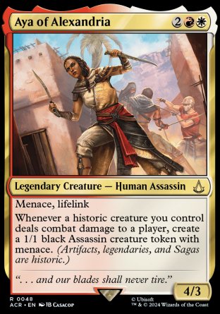 (048) Magic The Gathering Universes Beyond: Assassin's Creed Single: Aya of Alexandria Rare