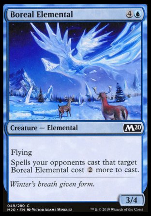 (049/280) Magic The Gathering Core 2020 Single: Boreal Elemental Holo Common