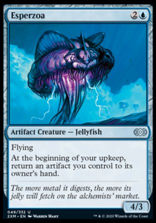 (049/332) Magic The Gathering Double Masters Single: Esperzoa Holo Uncommon