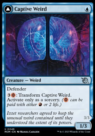 (049) Magic The Gathering March of the Machine Single: Captive Weird // Compleated Conjurer Holo Uncommon