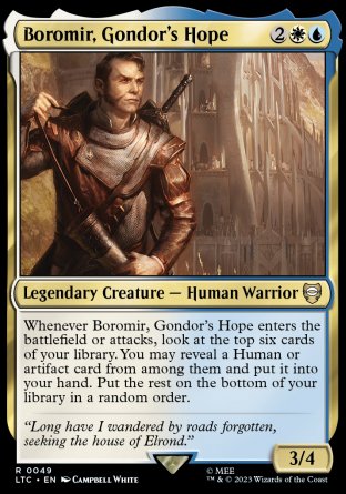 (049) Magic The Gathering Commander: The Lord of the Rings: Tales of Middle-earth Single: Boromir, Gondor's Hope Rare