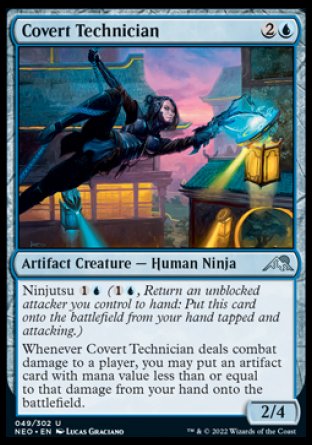 (049) Magic The Gathering Kamigawa: Neon Dynasty Single: Covert Technician Uncommon