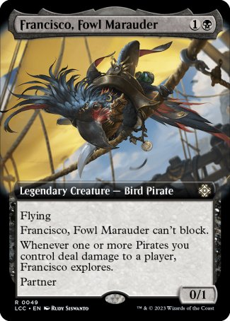 (049) Magic The Gathering Commander: The Lost Caverns of Ixalan: Extras Single: Francisco, Fowl Marauder Rare