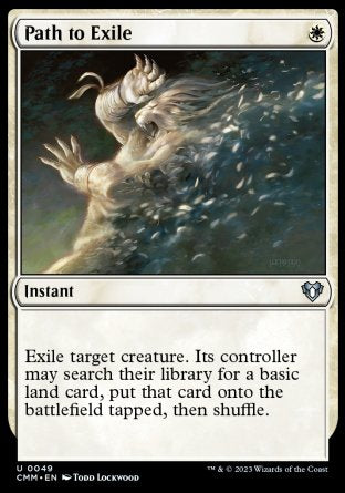 (049) Magic The Gathering Commander Masters Single: Path to Exile Holo Uncommon