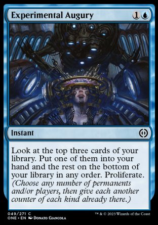 (049) Magic The Gathering Phyrexia: All Will Be One Single: Experimental Augury Holo Common